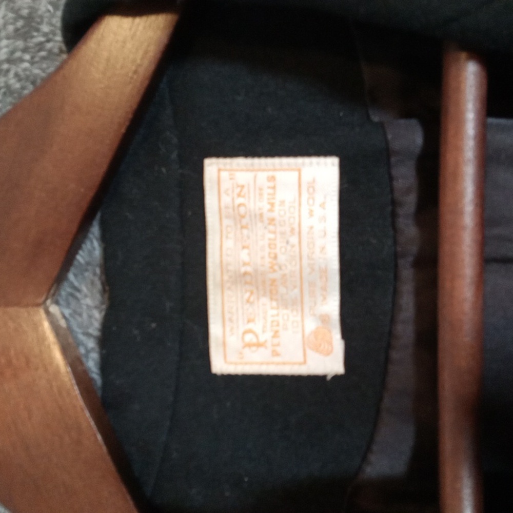 Pendleton Wool Black Jacket Vintage Double Button… - image 2